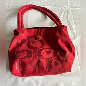 Gaia cloth soft suede-like exterior denim bag